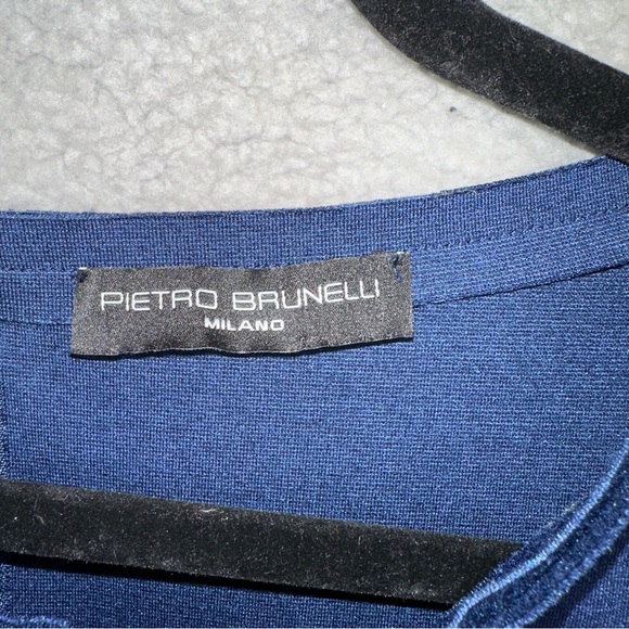 Pietro Brunelli Dress Salisburgo Womens Medium Cobalt Blue Maternity Rose - Picture 3 of 11